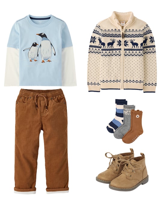 Girls Floral Pointelle Flutter Top - Highland Hills - Brown