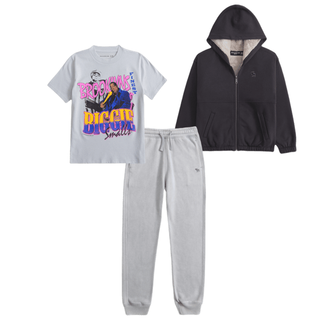 boxy faux fur-lined full-zip hoodie