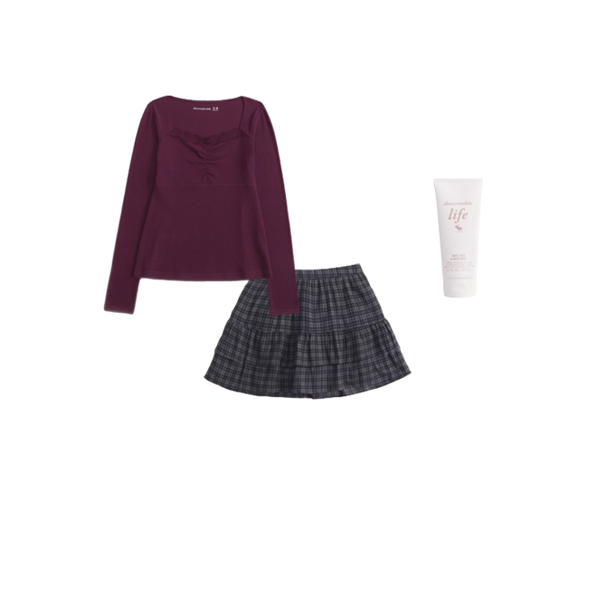 tiered ruffle mini skort