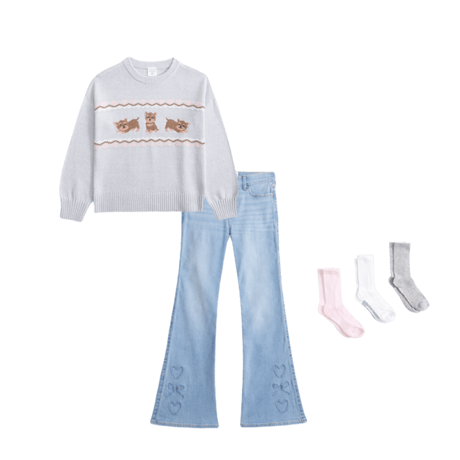 high rise flare jeans