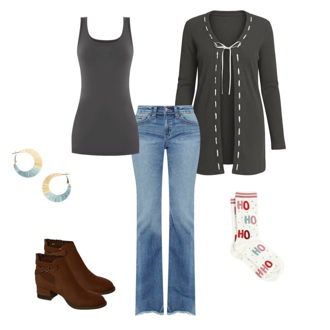 Holiday Ho Ho Ho Crew Socks