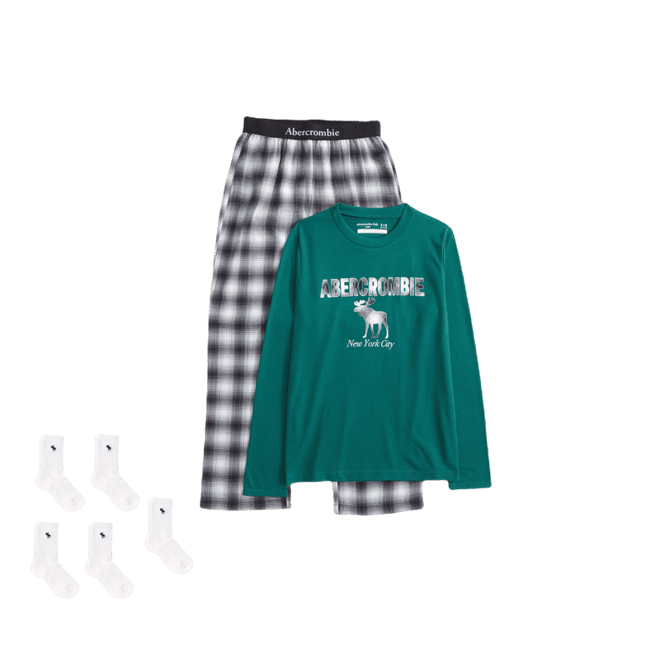 flannel pajama set