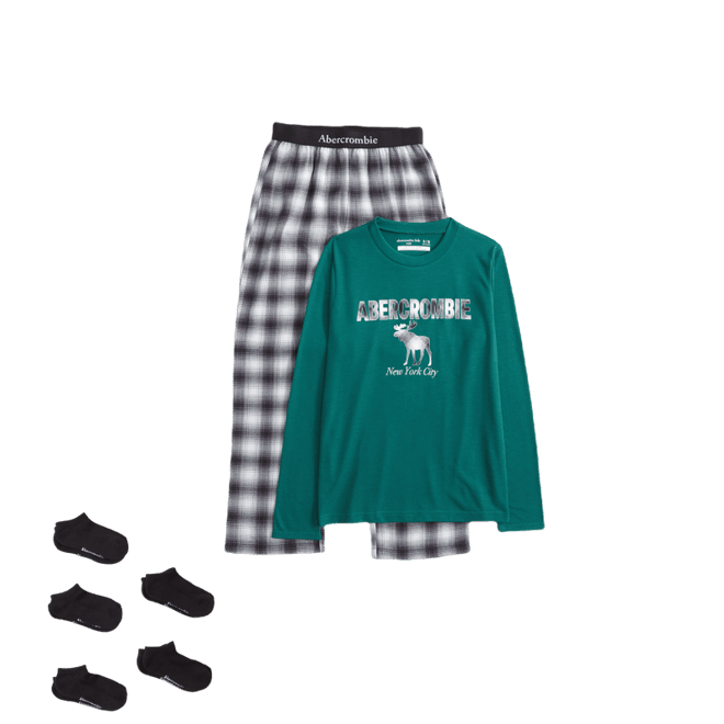 flannel pajama set