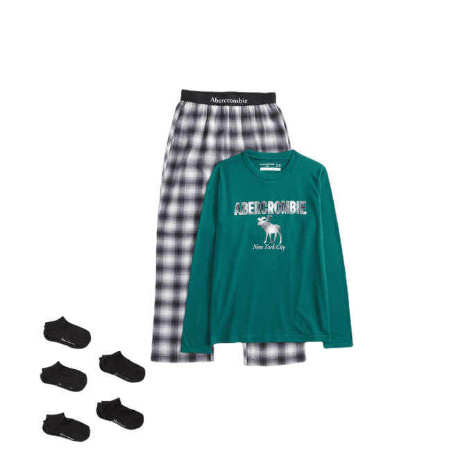 flannel pajama set