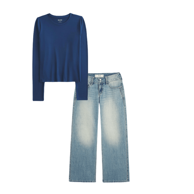 Long-Sleeve Seamless Fabric Crew Baby Tee