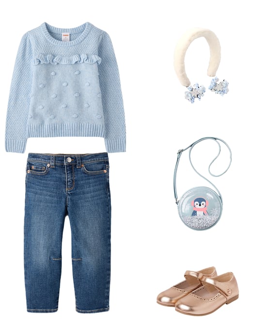 1st bundle featuring 4 items which compliment Girls Pointelle Bauble Sweater