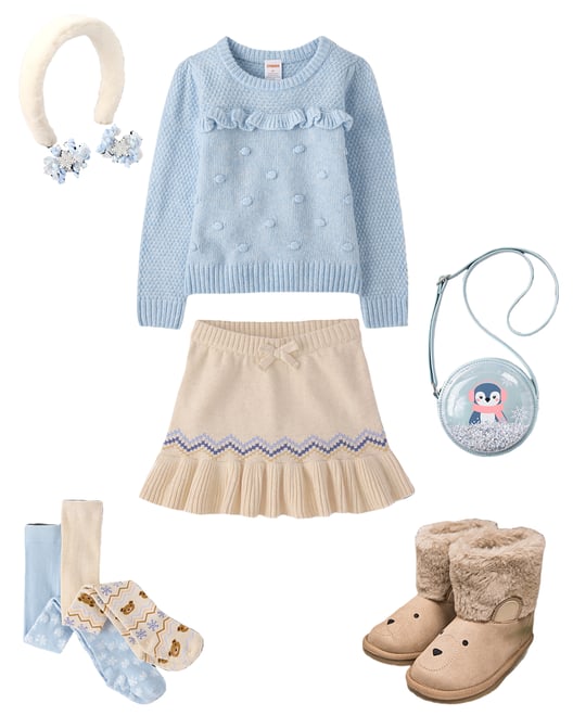 2nd bundle featuring 5 items which compliment Girls Pointelle Bauble Sweater