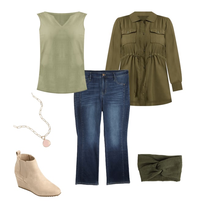 Plus Size Everflex™ Dark High Rise Side Seam Slim Boot