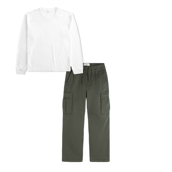 Relaxed Long-Sleeve Cotton Crew T-Shirt