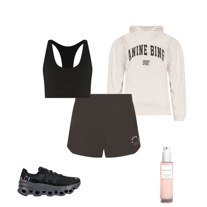 ANINE BING Sport Harvey Sweatshirt in Heather Grey REVOLVE
