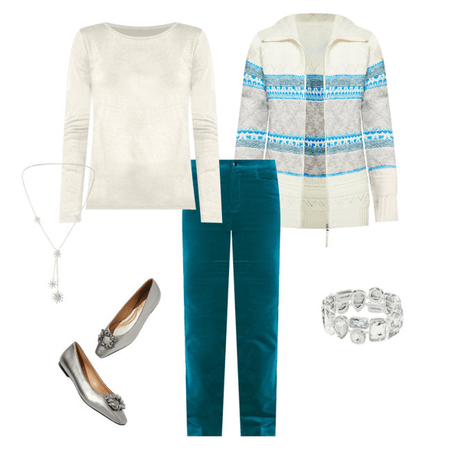 Mockneck Full-Zip Cardigan - Fair Isle | Talbots