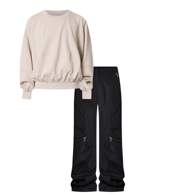 Cross Zip Cargo Pants - Black | mnml | shop now