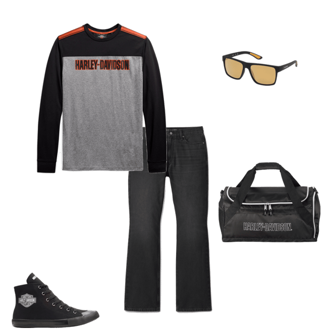 Men's Performance Micro Mesh Long Sleeve Colorblock Tee