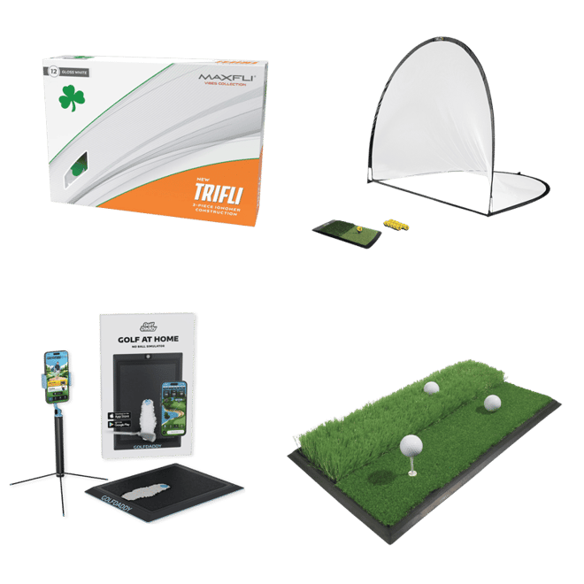 練習マットMAXFLI Dual Height Hitting Mat Maxfli Dual Height Golf Hitting Mat - Multi-Turf Practice