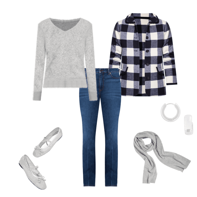 Buffalo Check Tipped Jacket | Talbots