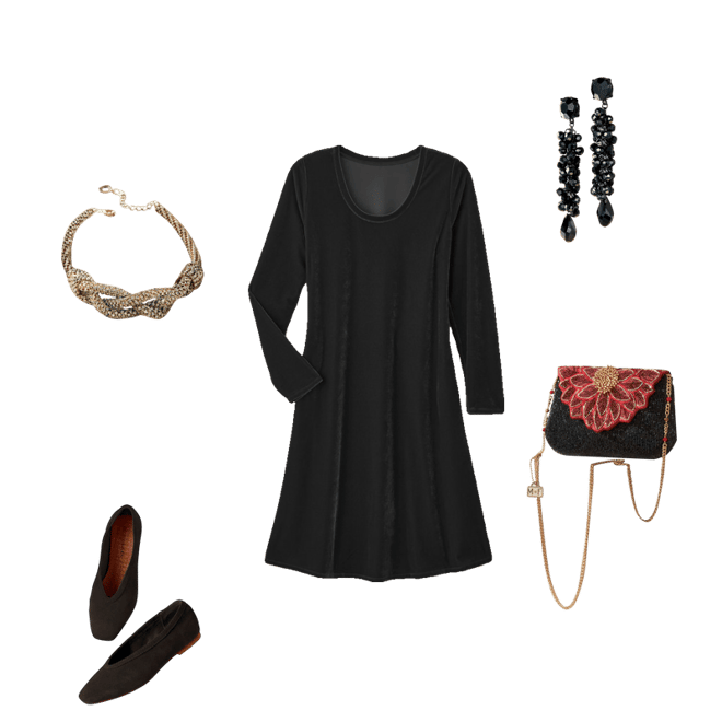 Short Santiago Velvet Dress