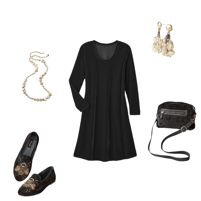 Short Santiago Velvet Dress