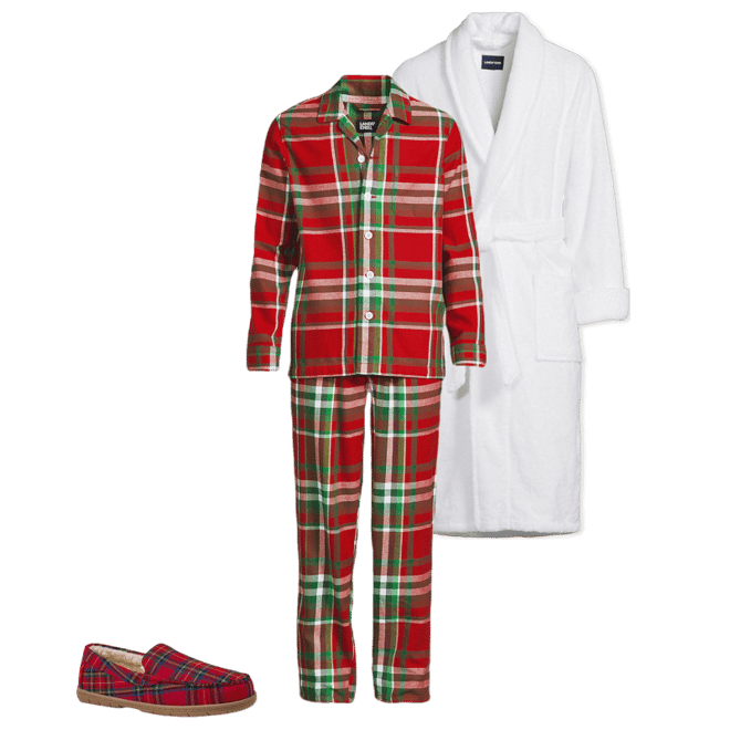 Men's Flannel Pajama Set Lands' End