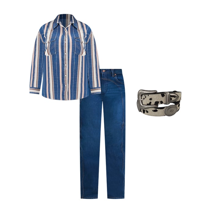 Women's Sleek Barrel Western Jean in Rustlers Retreat