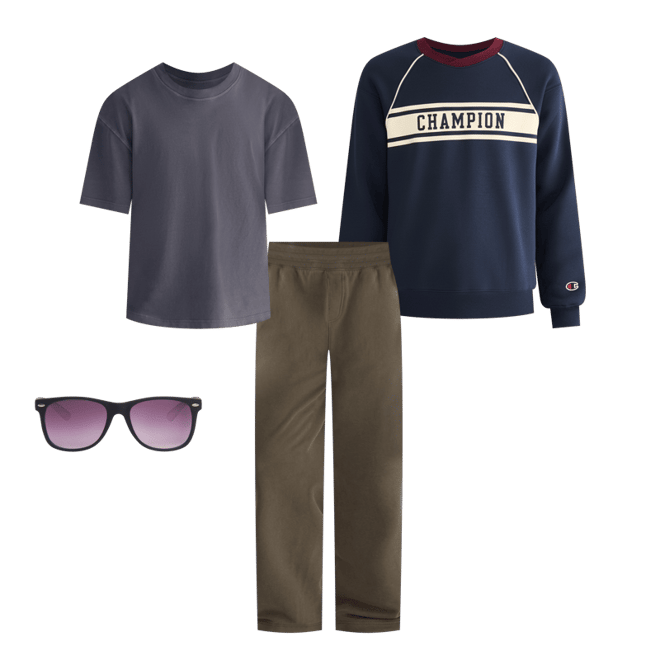 Champion Colorblocked Crew Sweatshirt