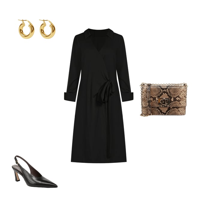 knee length dresses for ladies Julianne Midi Dress in Stretch Poplin – Draper James main image 1