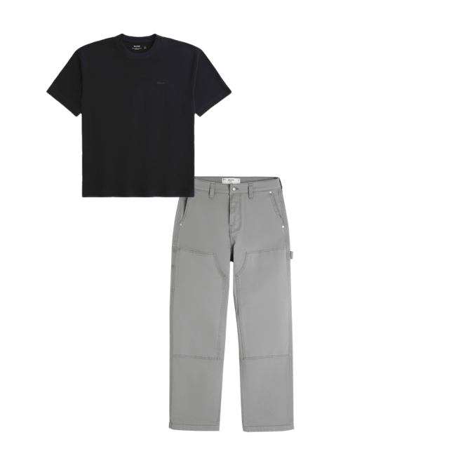 Boxy Heavyweight Micro Logo Crew T-Shirt