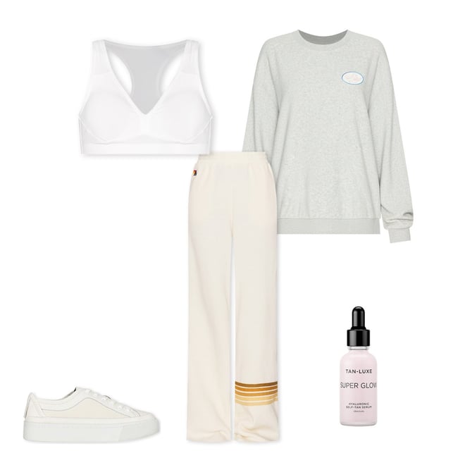 Rugby Stitch Wide Leg Pocket Sweatpant