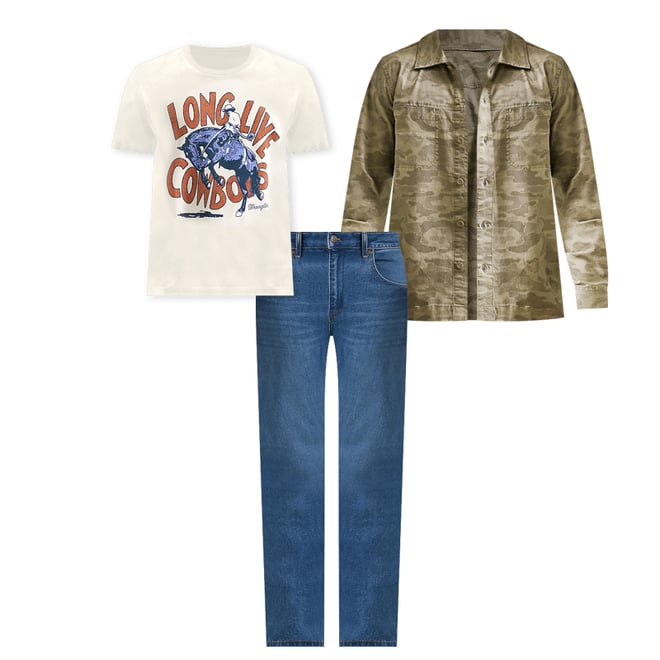 Men's Utility Camo Overshirt in Camo Covert