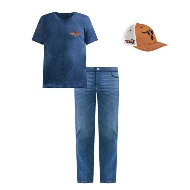 Men's Loose Bootcut Jean in Sky Breeze