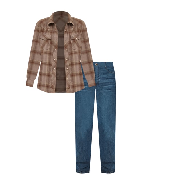 Wrangler® Cowboy Cut® Original Fit Vintage Wash Jean in Mid Indigo