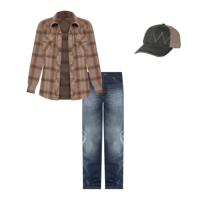 Men's Wrangler Retro® Slim Fit Straight Leg Jean in Cottonwood