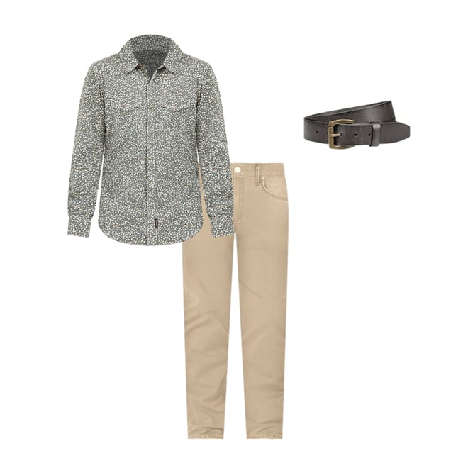 Wrangler® Cowboy Cut® Slim Fit Jean in Prewashed Tan