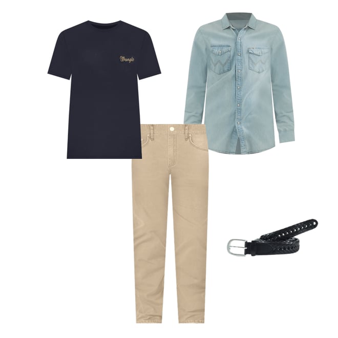 Wrangler® Cowboy Cut® Slim Fit Jean in Prewashed Tan