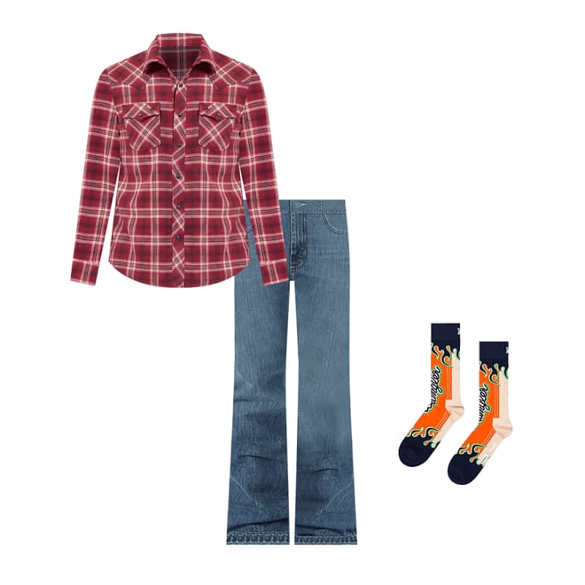 Men's Wrangler Retro® Slim Fit Bootcut Jean in Worn
