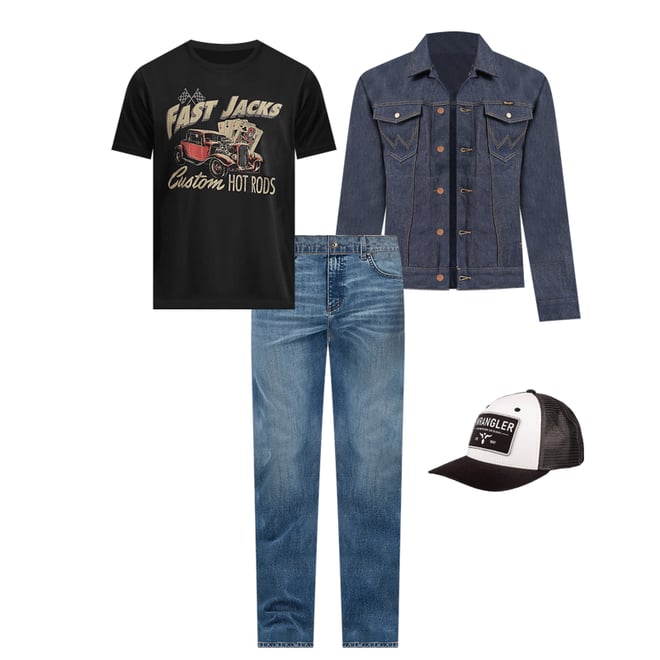 Men's Wrangler Retro® Relaxed Fit Bootcut Jean in Harris