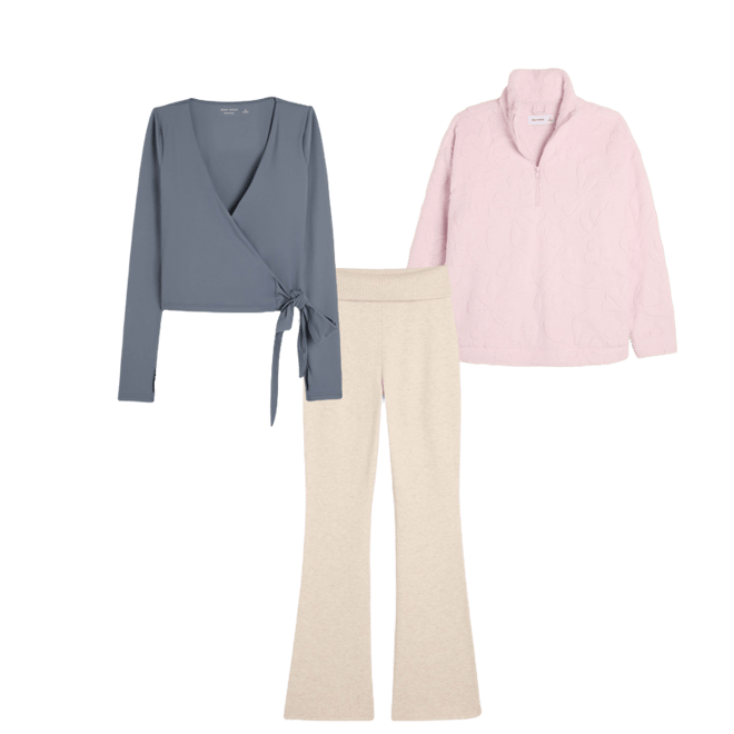 Gilly Hicks Sherpa Quarter-Zip Sweatshirt