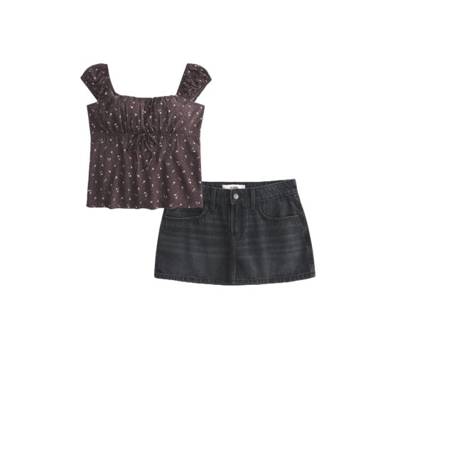 On/Off-the-Shoulder Scoop Babydoll Top