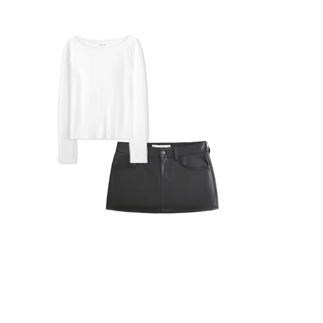 Long-Sleeve Seamless Fabric Slash-Neck Top