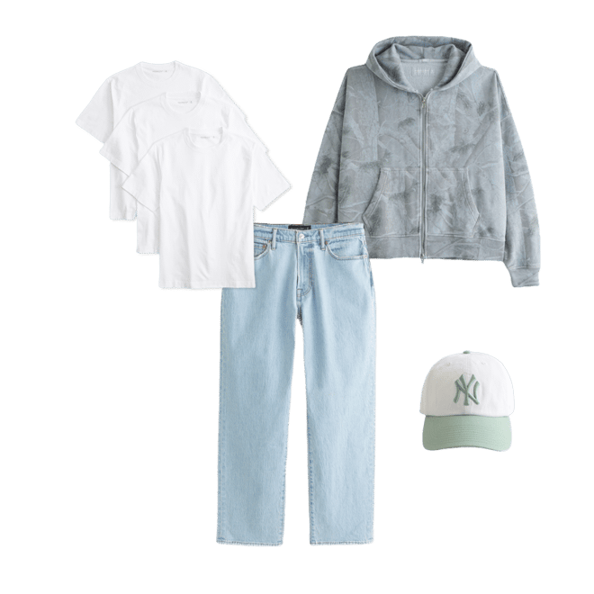 Essential Cropped Full-Zip Hoodie