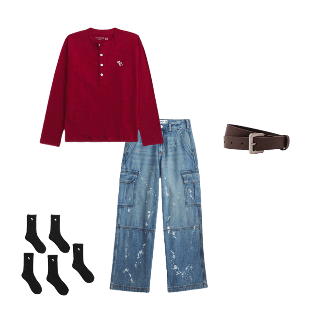 long-sleeve slub cotton icon henley