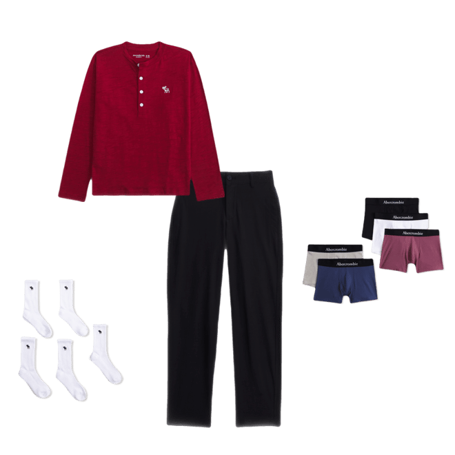 long-sleeve slub cotton icon henley