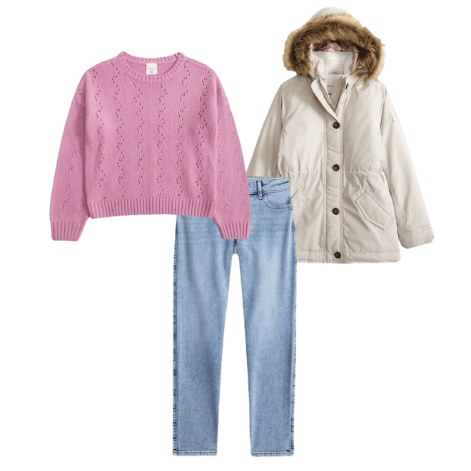 stitched crew sweater