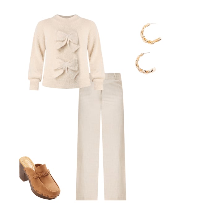 Cato Fashions | Cato Tailored Stud Heeled Clogs