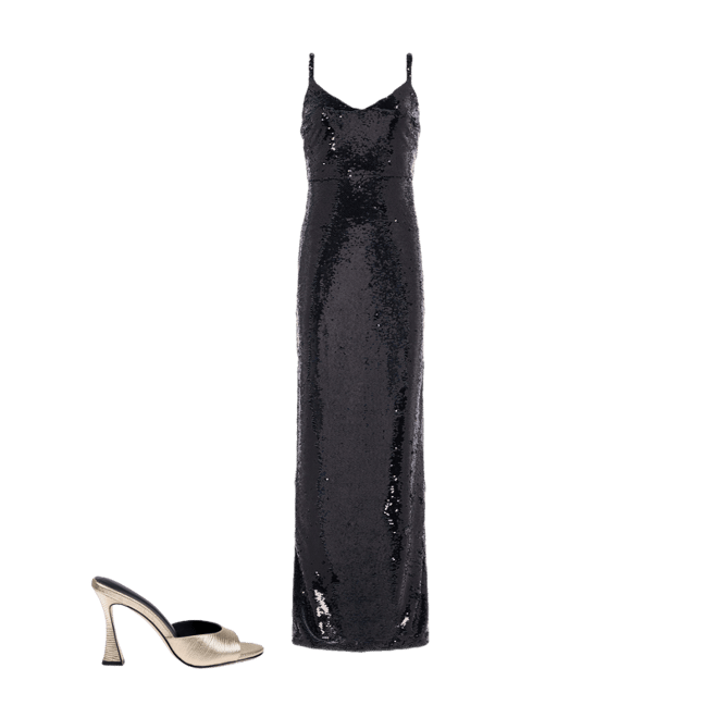 agatha sequin maxi dress goosudu Agatha Sequin Maxi Dress