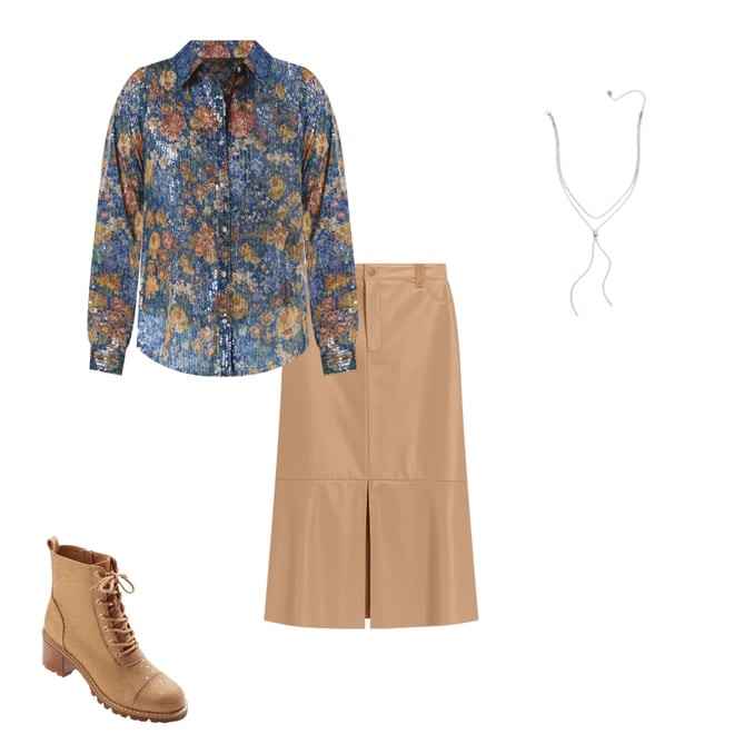 Cato Fashions | Cato Sequin Floral Shirt