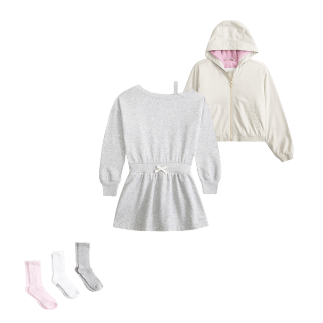 hooded workwear full-zip jacket
