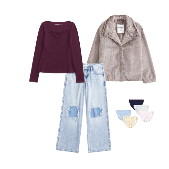 faux fur mockneck jacket