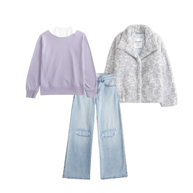 faux fur mockneck jacket