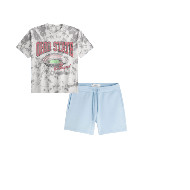 Boxy Ohio State University Graphic Tee