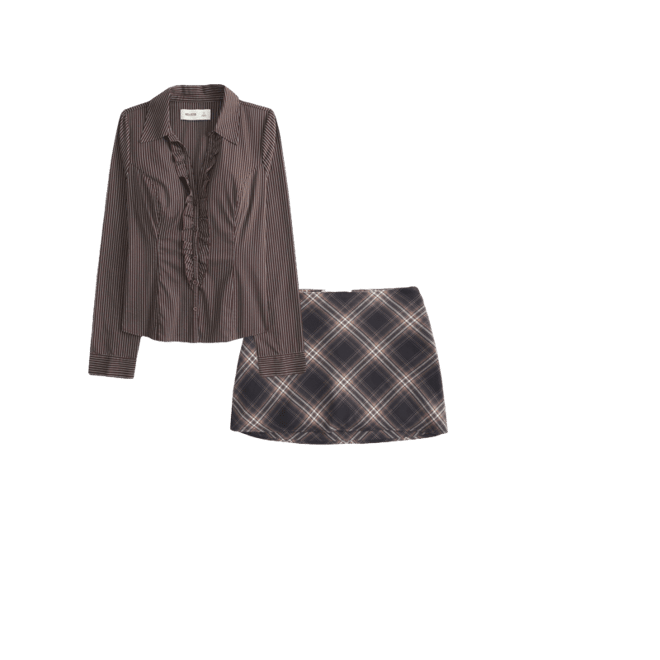 Tuxedo-Style Stretch Poplin Shirt